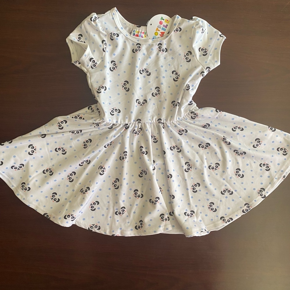 Panda bear toddler dress 2t